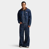 True Religion AOP Embroidered Workwear Jacket / Blue