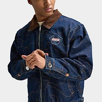True Religion AOP Embroidered Workwear Jacket / Blue
