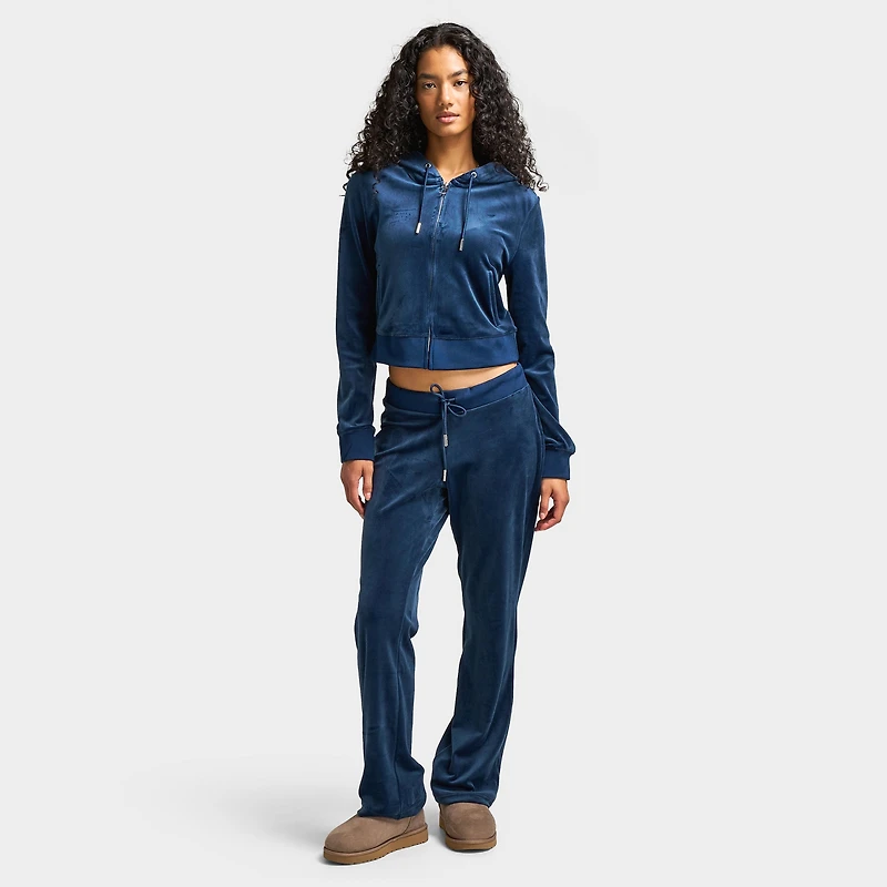 Juicy Couture Women's OG Big Bling Full Zip Hoodie / Regal Blue