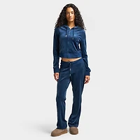 Juicy Couture Women's OG Big Bling Full Zip Hoodie / Regal Blue