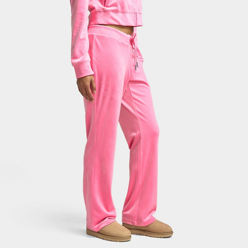 Juicy Couture Women's OG Big Bling Velour Track Pants / Hot Pink