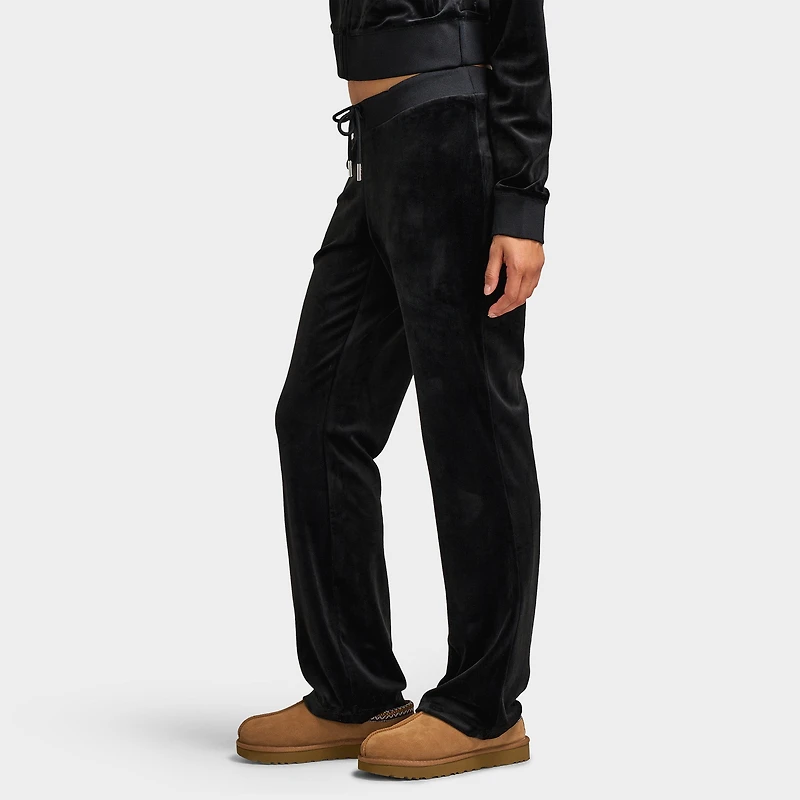 Juicy Couture Women's OG Big Bling Velour Track Pants / Liquorice