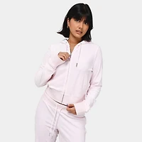 Juicy Couture Women's OG Big Bling Full Zip Hoodie / Soft Glow