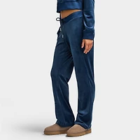 Juicy Couture Women's OG Big Bling Velour Track Pants / Regal Blue