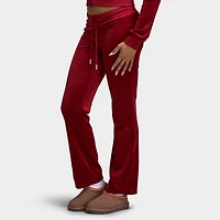 Juicy Couture OG Big Bling Velour Track Pants / Red Dahlia