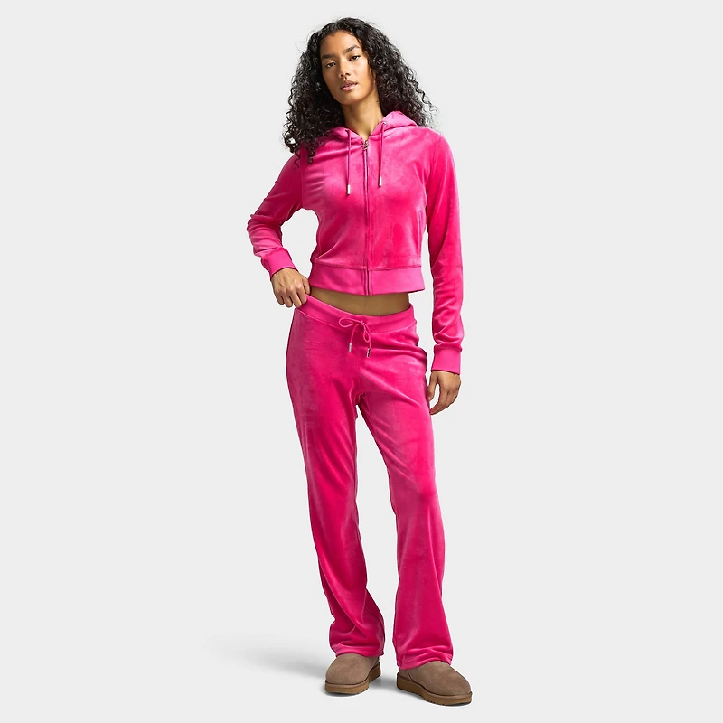 Juicy Couture OG Big Bling Velour Track Pants / Free Love