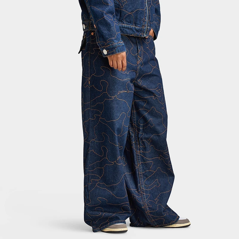 True Religion Mikey APO Embroidered Jeans / Blue