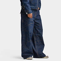 True Religion Mikey APO Embroidered Jeans / Blue