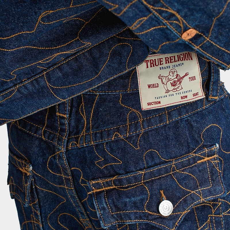 True Religion Mikey APO Brodé Jean / Bleu