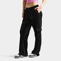 Juicy Couture Women's Velour Cargo Pant / Black