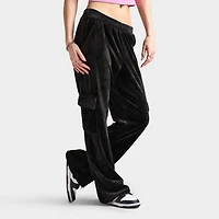 Juicy Couture Women's Velour Cargo Pant / Black