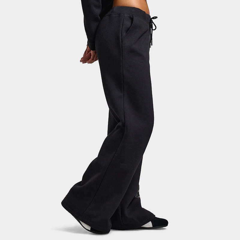 Juicy Couture Women's Wide Leg Fleece Pants Roses / Liquorice