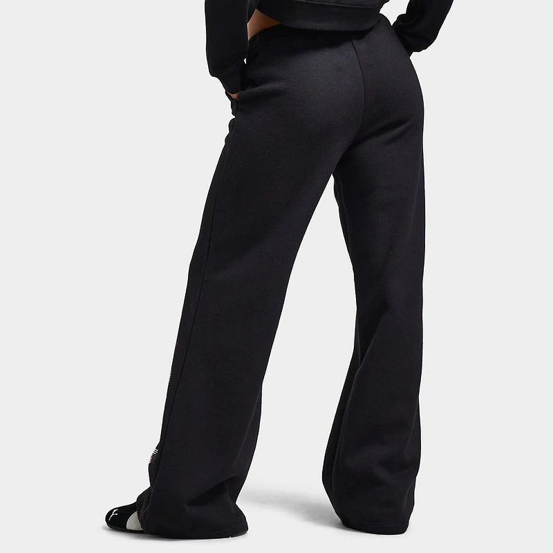 Juicy Couture Women's Wide Leg Fleece Pants Roses / Liquorice