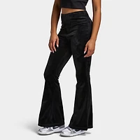 Juicy Couture Luxe Velour Flared Track Pants / Liquorice