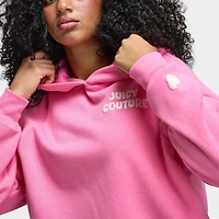 Juicy Couture Chandail à capuchon surdimensionné en polaire Sachet rose / doux éclat