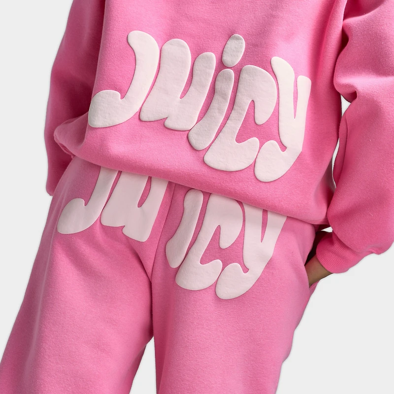 Juicy Couture Pantalon de survêtement en molleton rose sachet / doux éclat