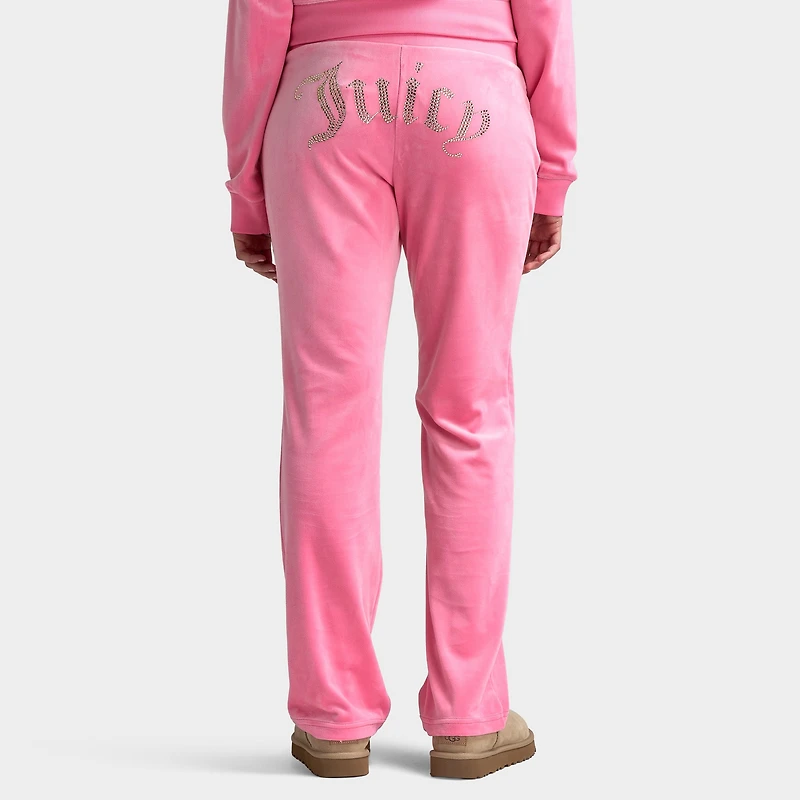 Juicy Couture Femmes Pantalon de Survêtement OG Bling Hot / Hotfix Or