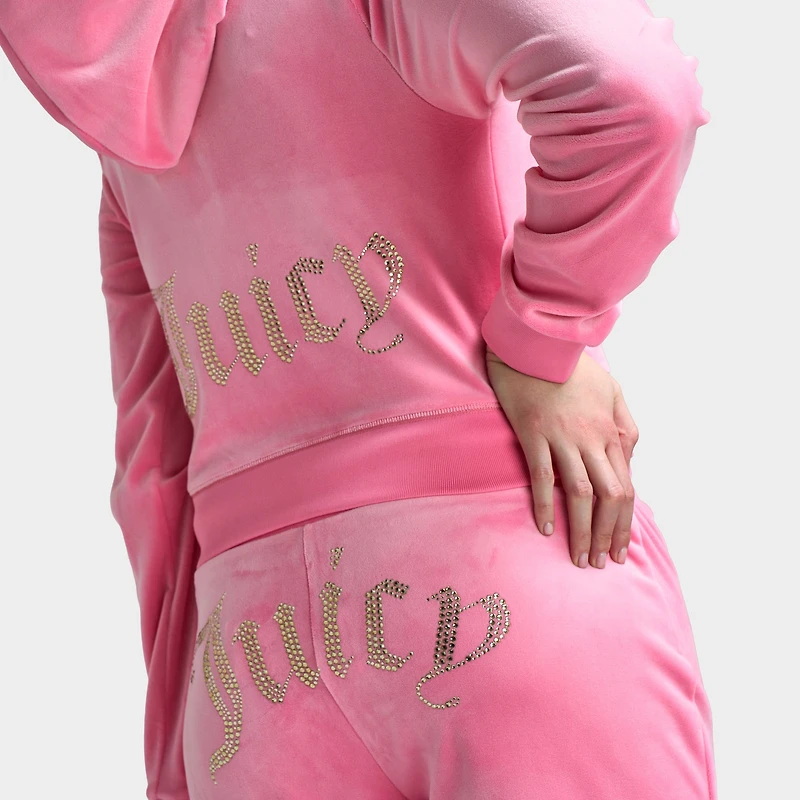 Juicy Couture Femmes Veste de Survêtement OG Bling Hot / Hotfix Or