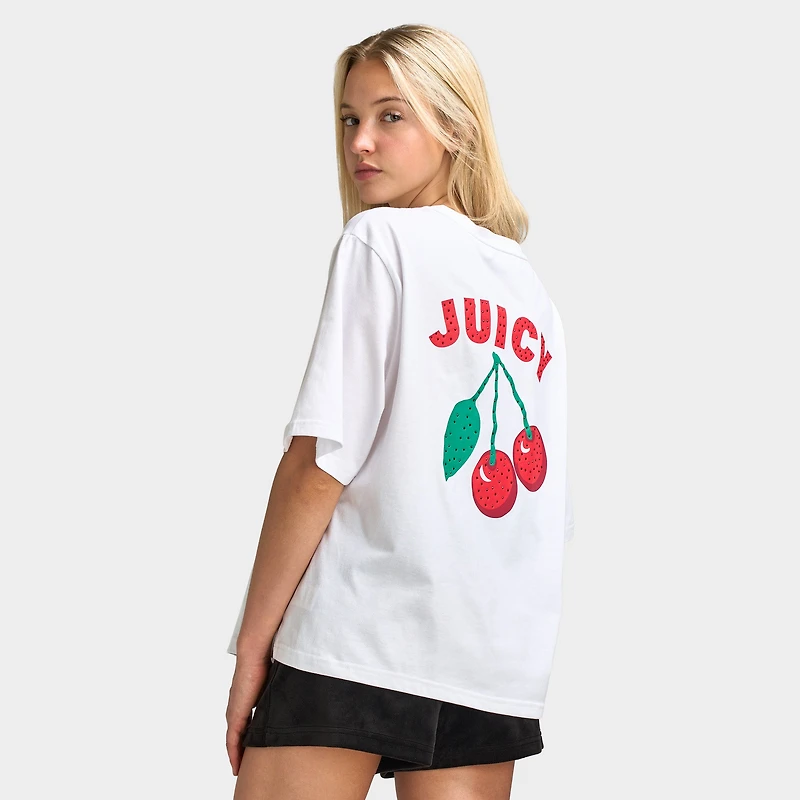 Juicy Couture Women's Oversized Graphic T-Shirt / White