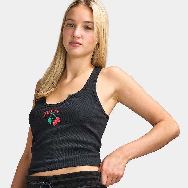 Juicy Couture Débardeur graphique dos nageur / Réglisse