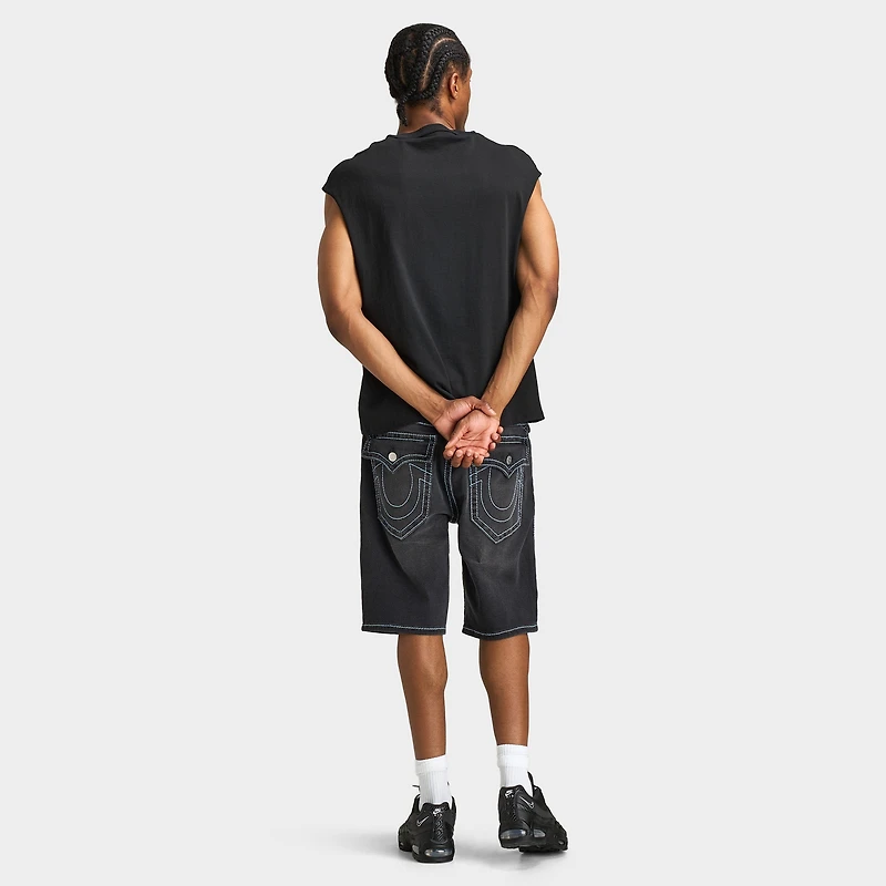 True Religion Cut Off SRS Logo T-Shirt / Jet Black
