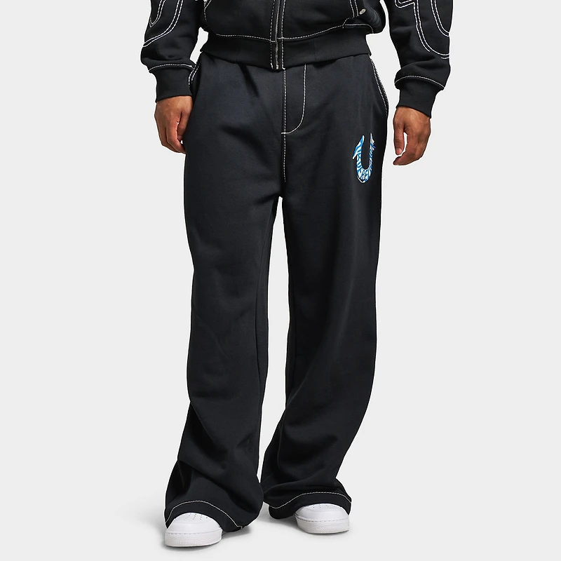 True Religion HS Paint Baggy Big T Sweats / Jet Black