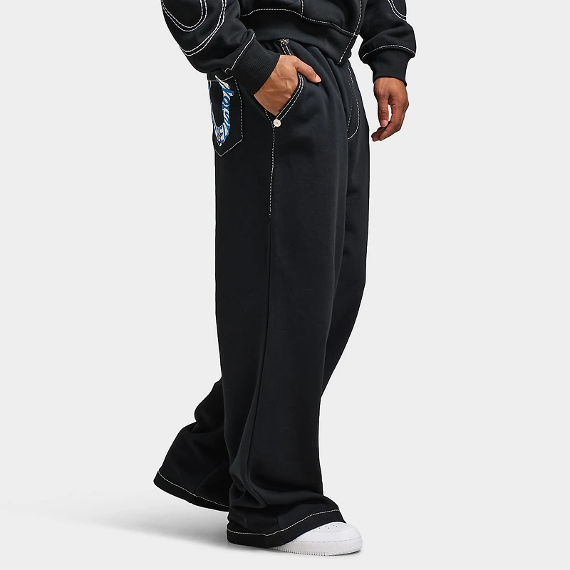 True Religion HS Paint Baggy Big T Sweats / Jet Black