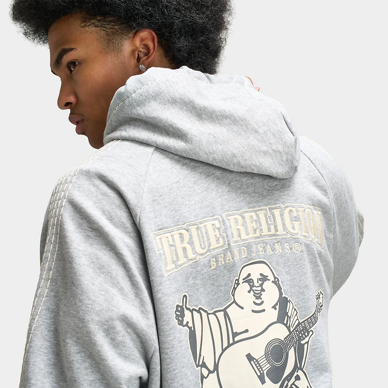 True Religion SUPER T CINCHED ZIP UP / Heather Grey
