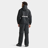 True Religion Nylon Fleece Zip Off Jacket / Jet Black