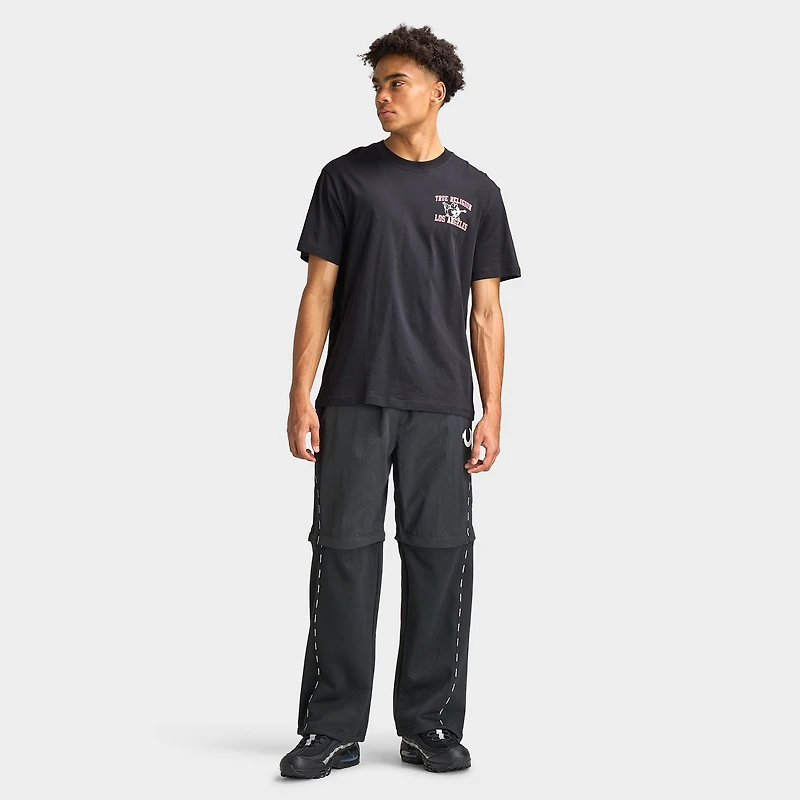 True Religion SS Mesh Print Buddha Tee / Black