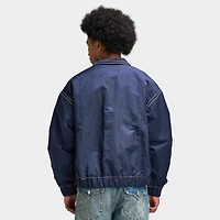 True Religion Grand Blouson Nylon à Enfiler / Bleu Indigo
