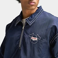 True Religion BIG T NYLON POPOVER / Indigo Blue
