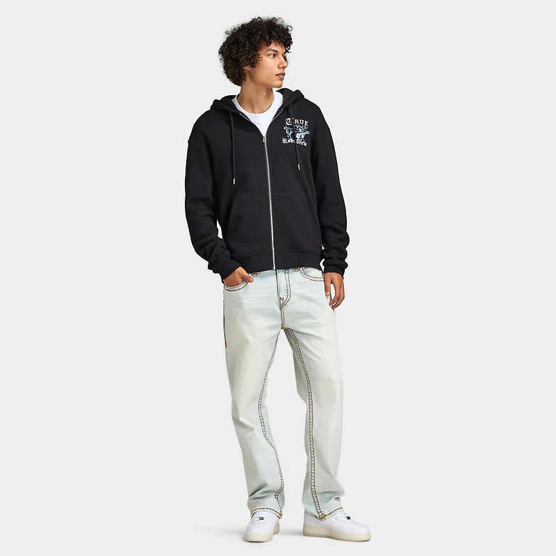 True Religion Buddha Logo Zip Hoodie / Black