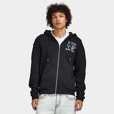 True Religion Buddha Logo Zip Hoodie / Black