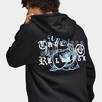 True Religion Chandail à Capuche Zippé avec Logo Bouddha / Noir