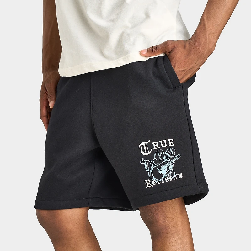 True Religion Short Polaire avec Logo Bouddha / Noir