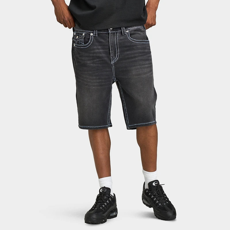 True Religion Bobby Big T Short à Rabat / Noir Profond Délavé