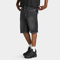 True Religion Bobby Big T Short à Rabat / Noir Profond Délavé