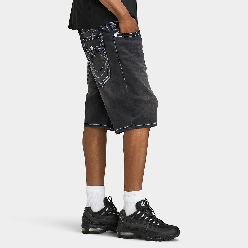 True Religion Bobby Big T Short à Rabat / Noir Profond Délavé