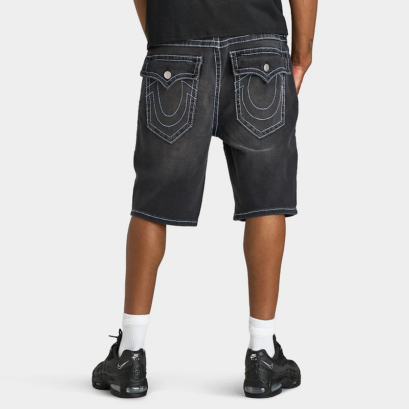 True Religion Bobby Big T Short à Rabat / Noir Profond Délavé
