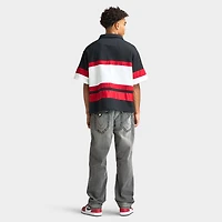 True Religion SS Relaxed Rugby Polo Red / White - Black