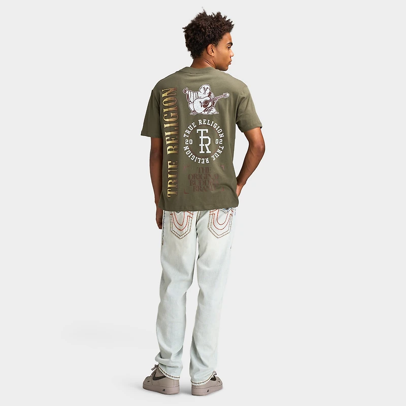 True Religion Stacked Logo T-Shirt / White