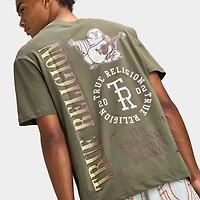 True Religion Stacked Logo T-Shirt / White