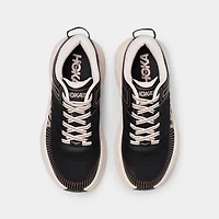 Hoka Women's Bondi 7 Black / Rose Cream
