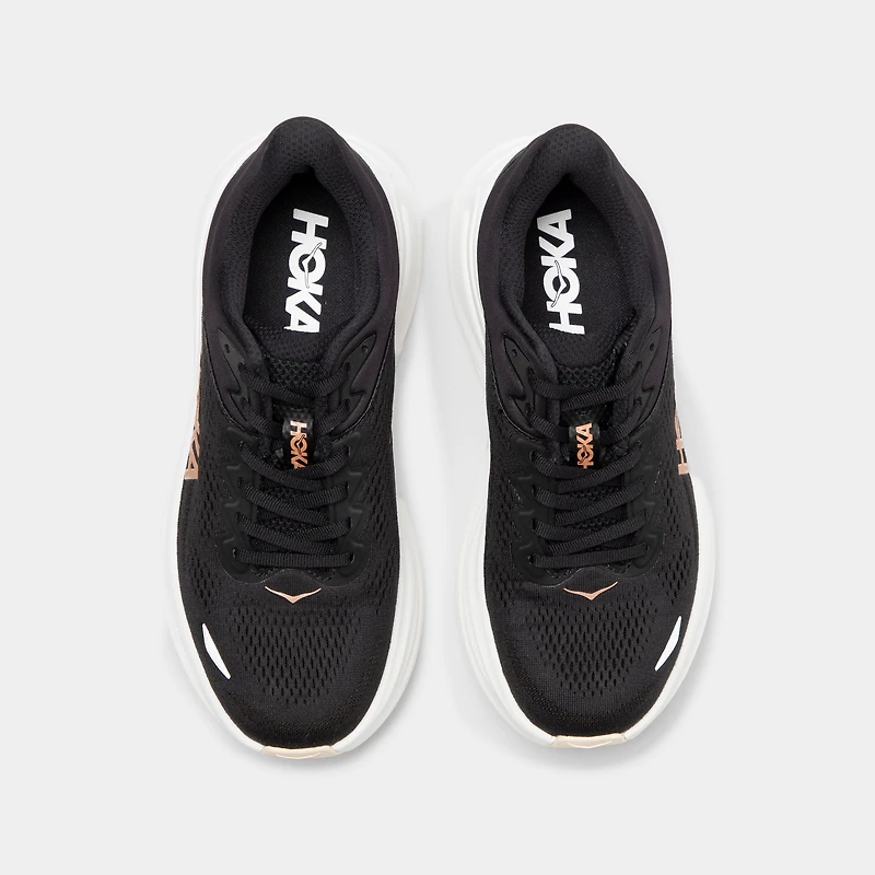 Hoka Women's Bondi 9 Black / Rose Gold