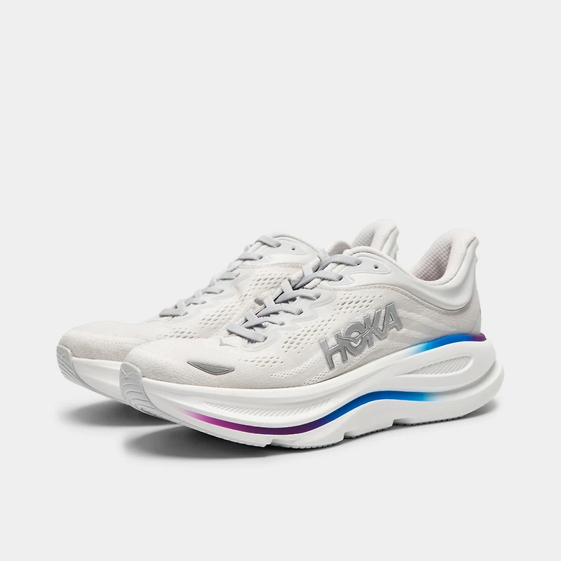 HOKA Women's Bondi 9 Cosmic Grey /  White