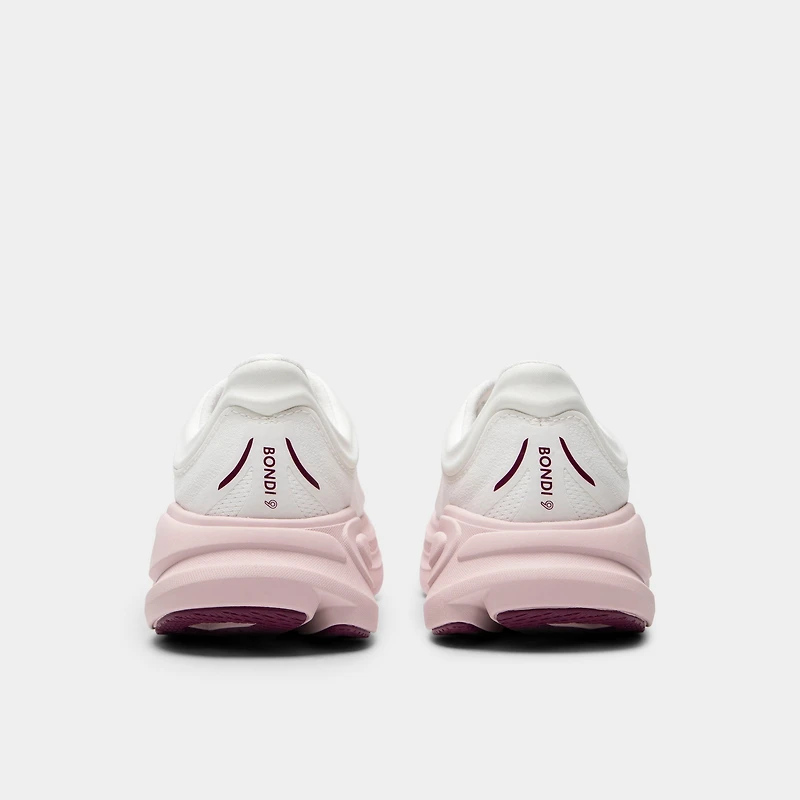 Hoka Women's Bondi 9 White / Pink Opal