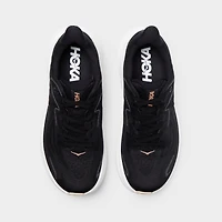 Hoka Women's Clifton 10 Black / White - Rose Gold
