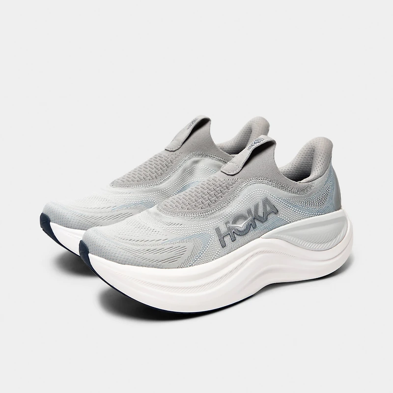 Hoka Skyward Laceless Grey / White