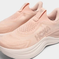 Hoka Femmes Skyward sans lacets Rose Latte / Crème